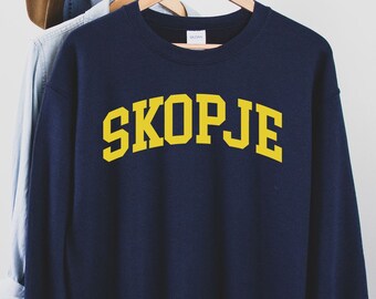 Skopje Sweatshirt, Skopje, Mazedonien T-Shirt, Mazedonien Flagge, Mazedonien Geschenke, Mazedonien Geschenk, Mazedonien Geburtstag