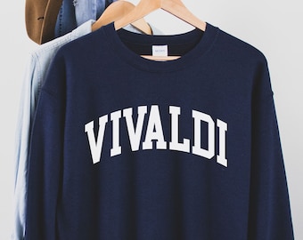 Vivaldi sweatshirt, Vivaldi shirt, Vivaldi muzikant, klassieke muziekliefhebber, klassieke muziekartiest, muziekleraar, muziekshirt, muziek