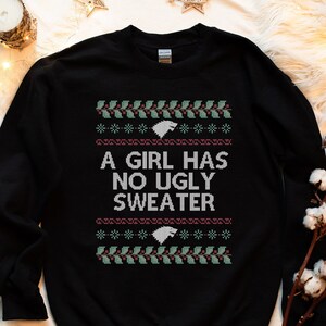 A girl has no ugly sweater top