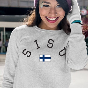 Sisu Sweatshirt, Sisu T-shirt, Sisu Shirt, Finland T-shirt, Fins T-shirt, Finse geschenken, Finland geschenken, Sisu, Suomi, Sisu geschenken afbeelding 1