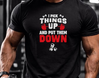 Up and Down Gym T-Shirt | Gewichtheben Motivation Workout Tee