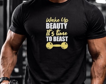 Es ist Zeit für das Biest Gym T-Shirt | Fitness Motivation Workout Tee