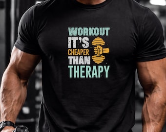 Workout seine Therapie Gym T-Shirt | Fitness Motivation Workout Tee
