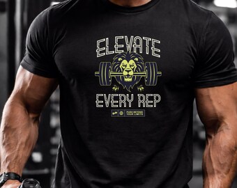 Erhöhen Sie jedes Rep Gym T-Shirt | Fitness Motivation Workout Tee