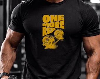 One More Rep Gym T-Shirt | Fitness Motivation Workout Tee