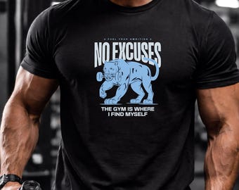 Keine Ausschüsse Gym T-Shirt | Fitness Motivation Workout Tee