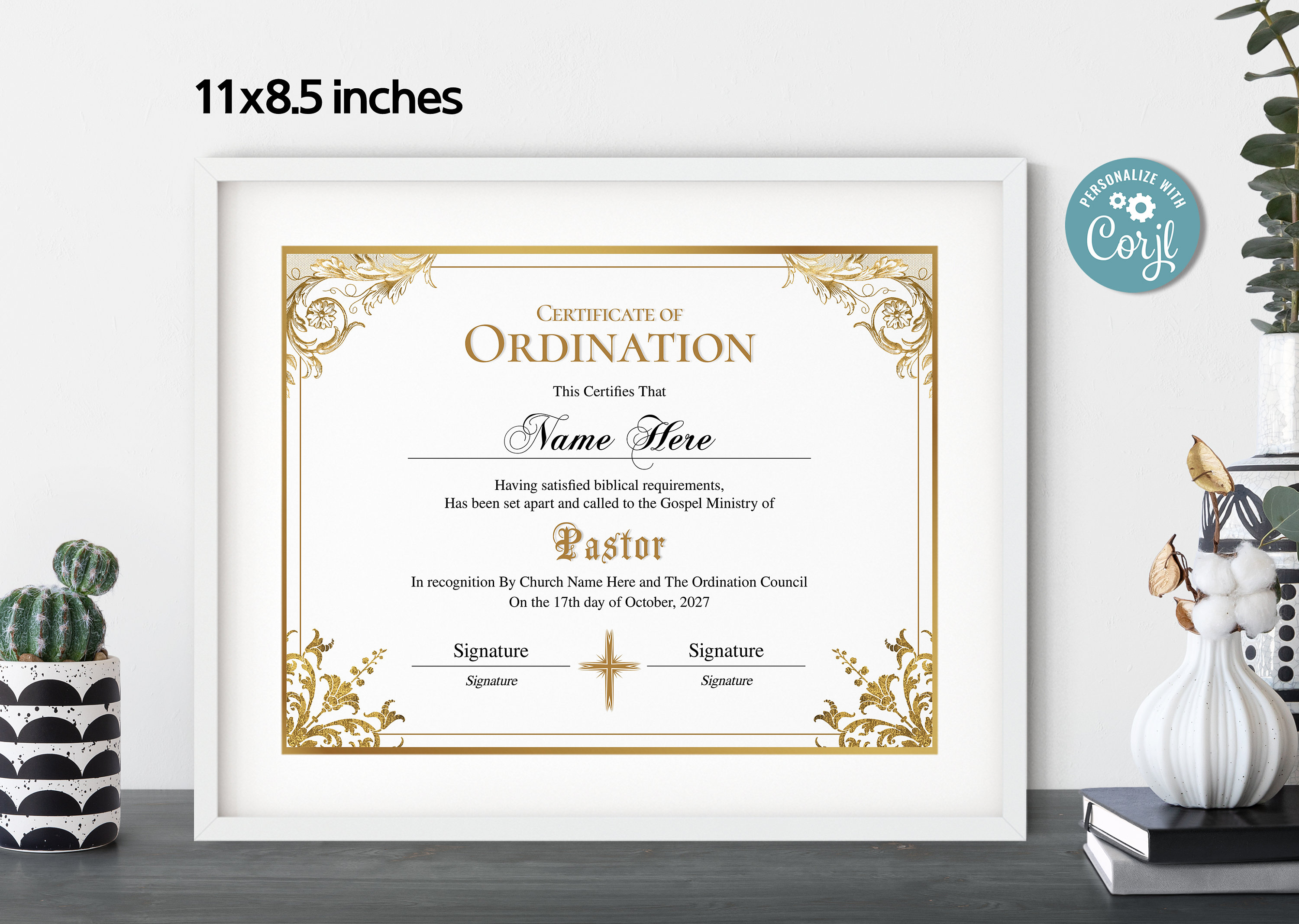 Pastor Ordination Certificate Template Editable Certificate Etsy Pastor Ordination Certificate Template Editable Certificate Etsy