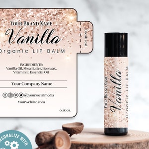 Printable Lip Balm Label, Editable Lip Balm Label Template, lip balm labels online labels, Chapstick Label Lip Balm Sticke, Lip Balm Wrapper