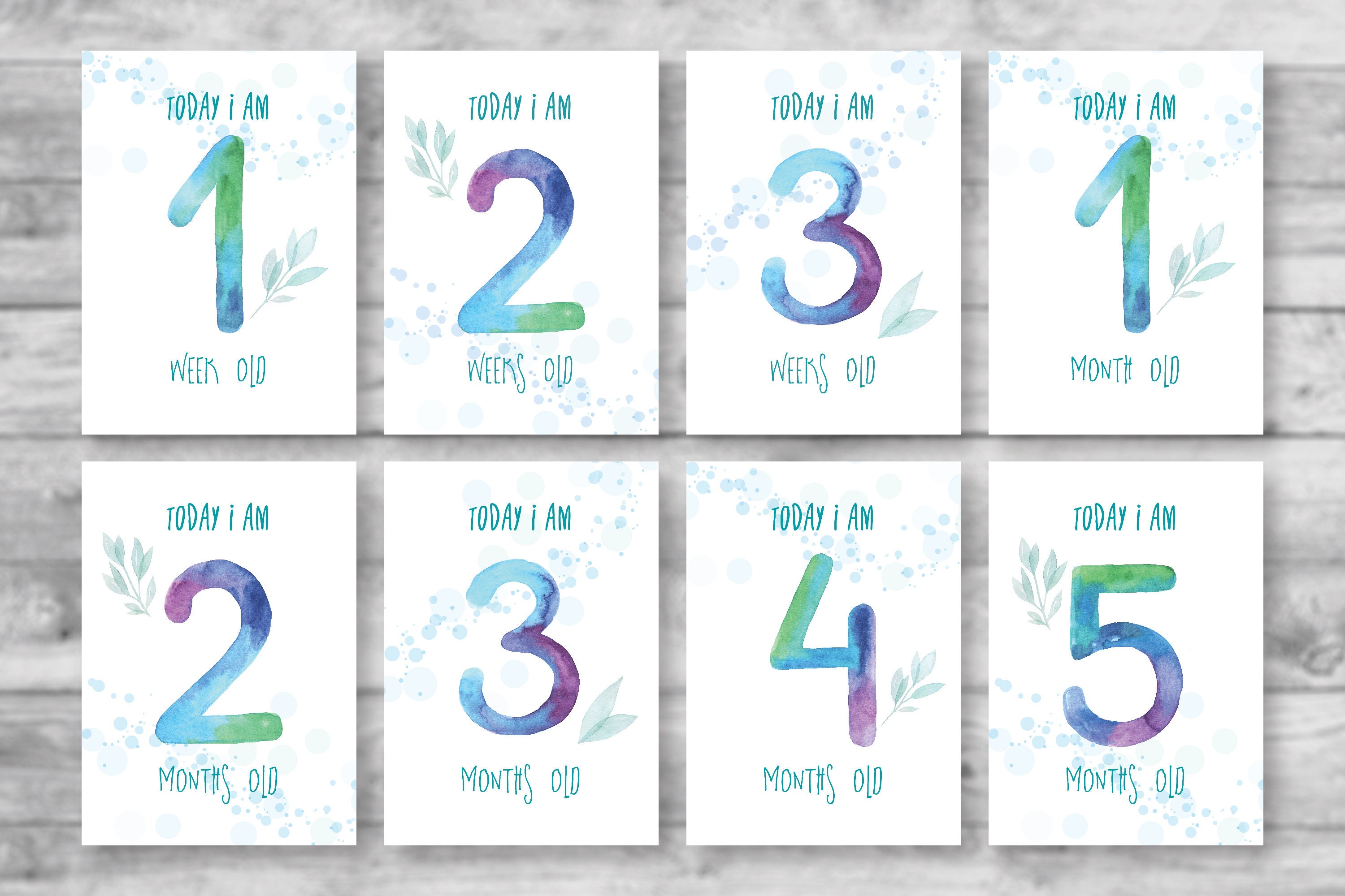 Dinosaur Baby Milestone Cards Unisex Boy Girl Milestone | Etsy