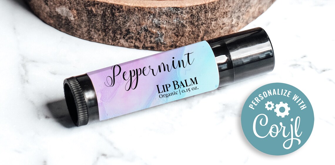 Lip Balm Label Template Printable Lip Balm Label Editable - Etsy
