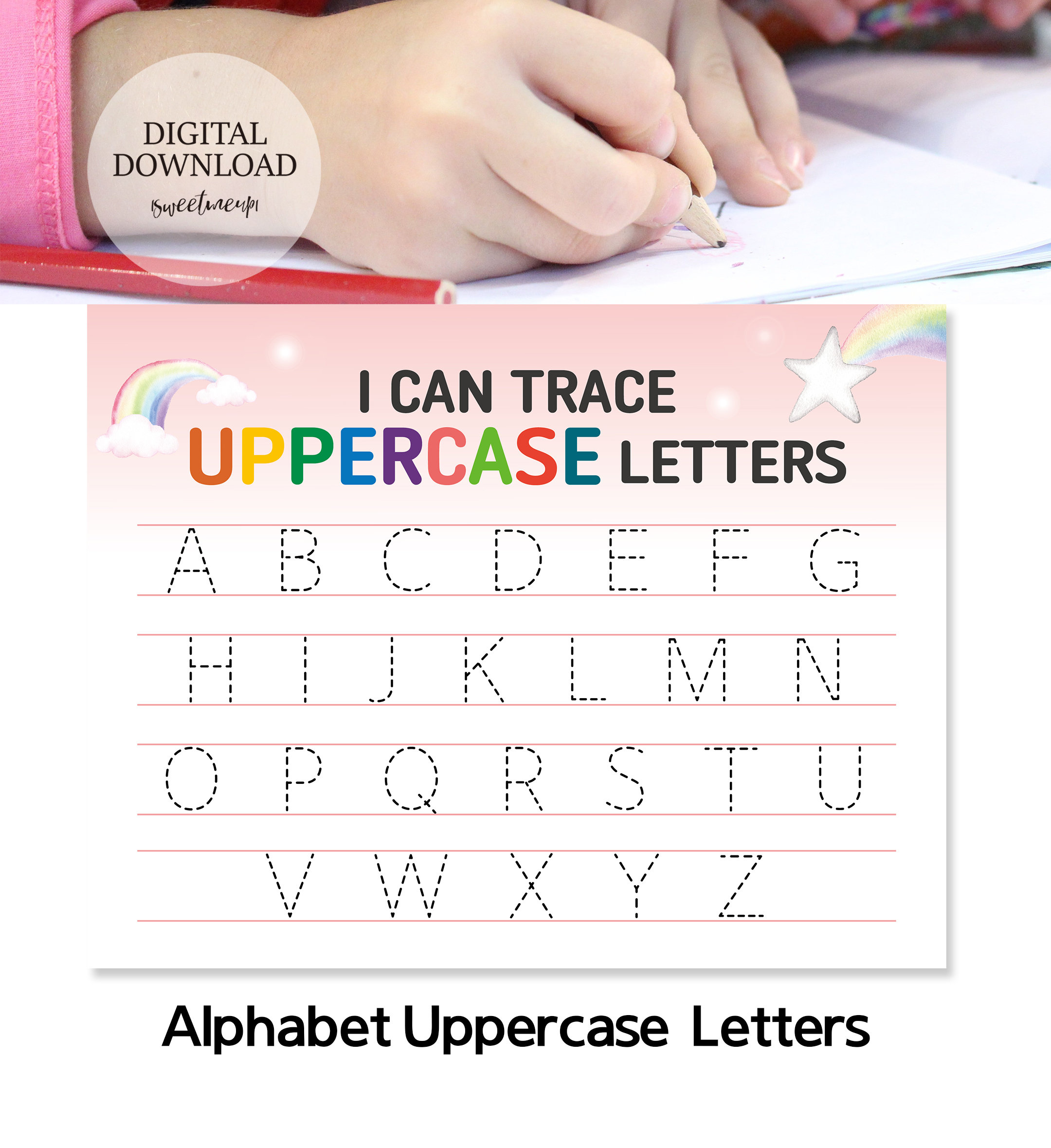 Custom Name Tracing Worksheets Kids First & Last Name Tracing Etsy