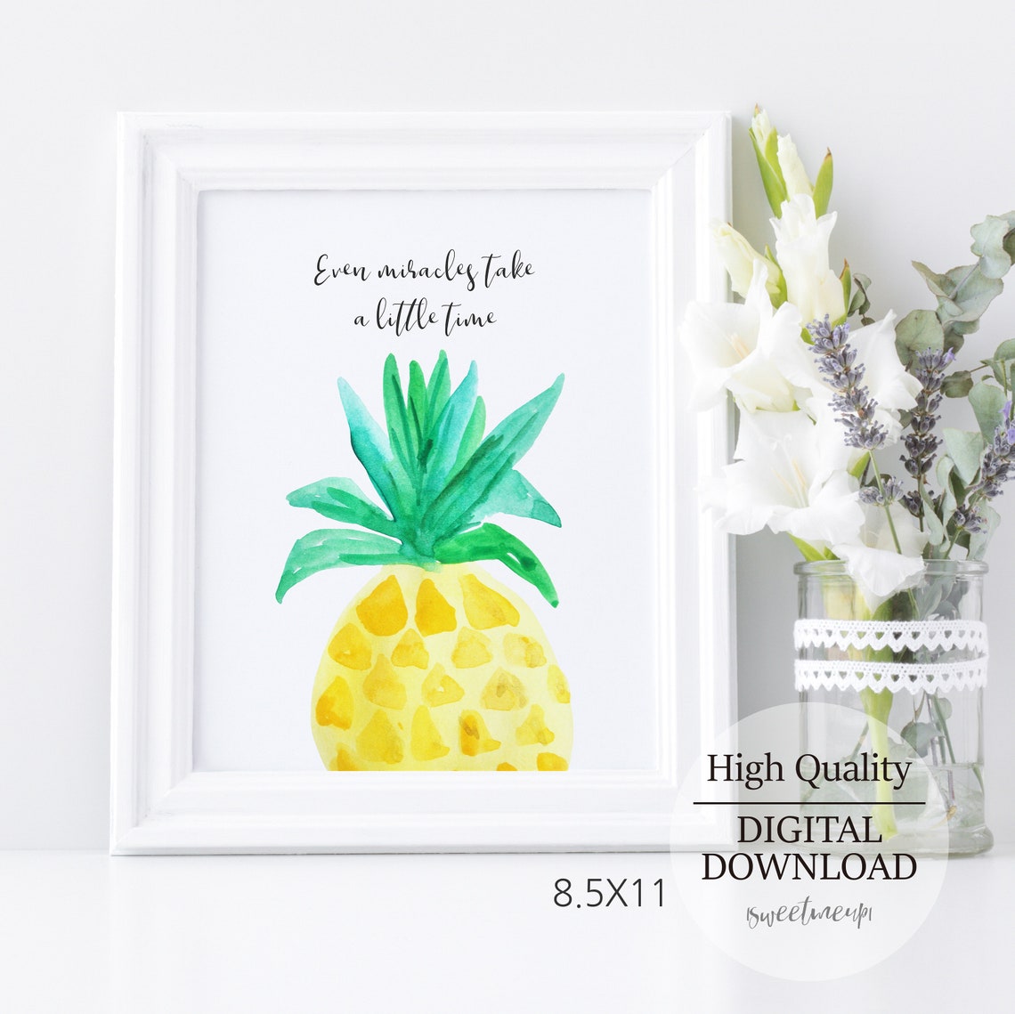 Pineapple IVF Gifts for Women IVF Gift Printable Infertility Etsy