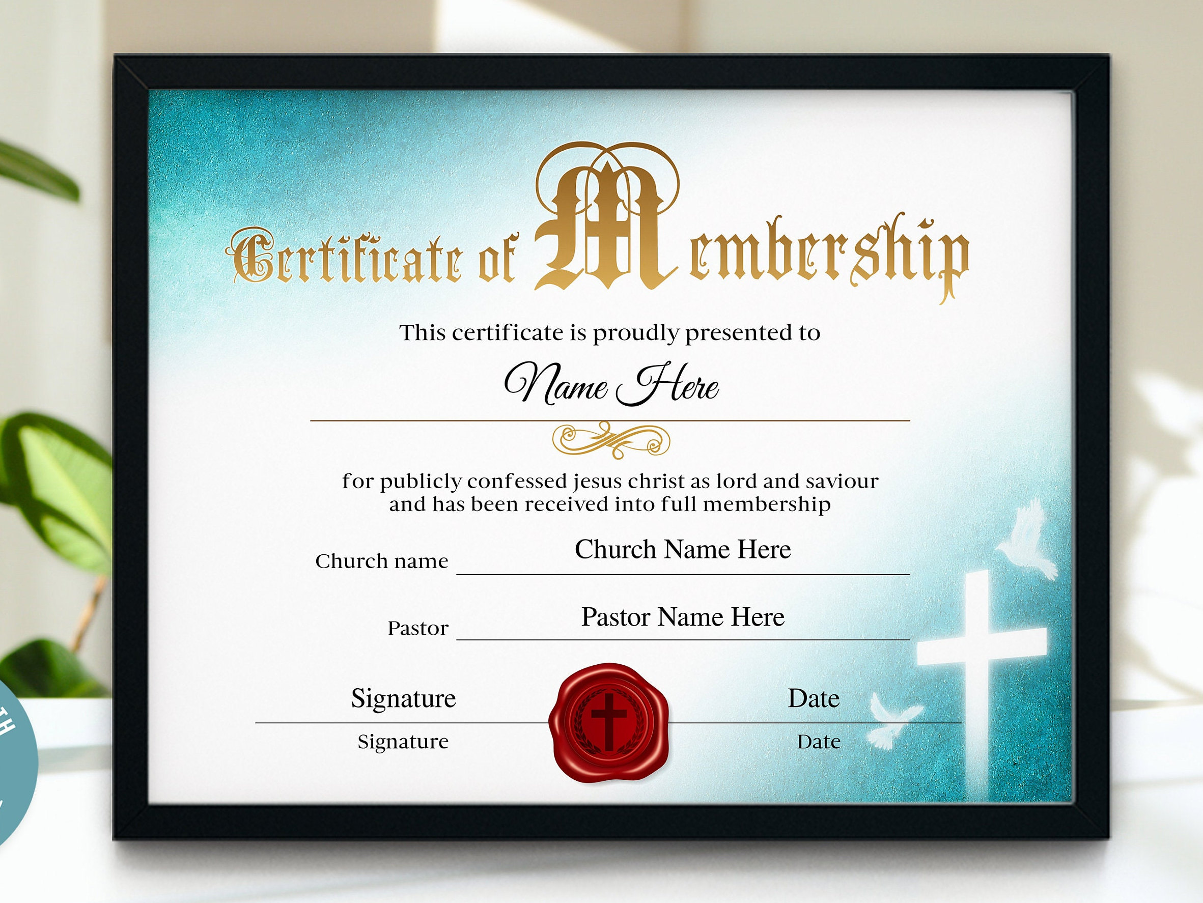 Certificados De Membresía De La Iglesia Para Imprimir Iglesia 