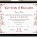 Deaconess Ordination Certificate Template, 11x8.5 Certificate of ...