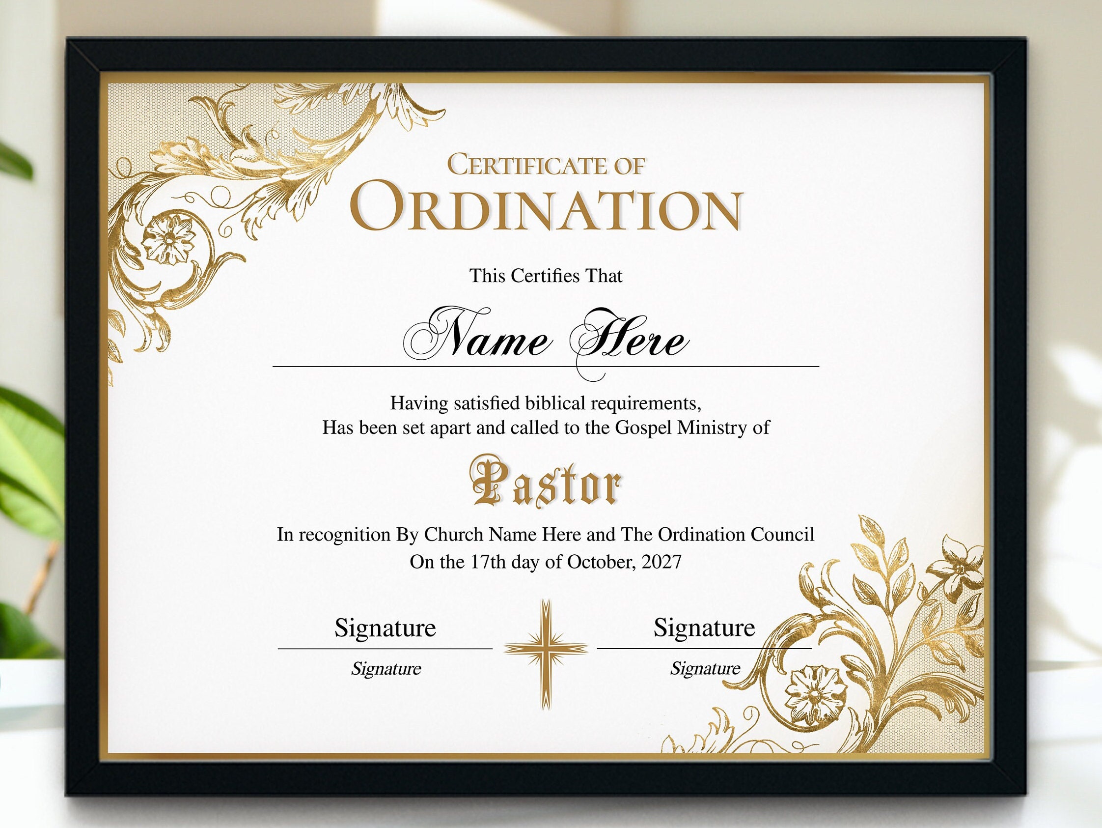 Pastor Ordination Certificate Elegant Ordination Certificate Pastor Ordination Certificate Elegant Ordination Certificate