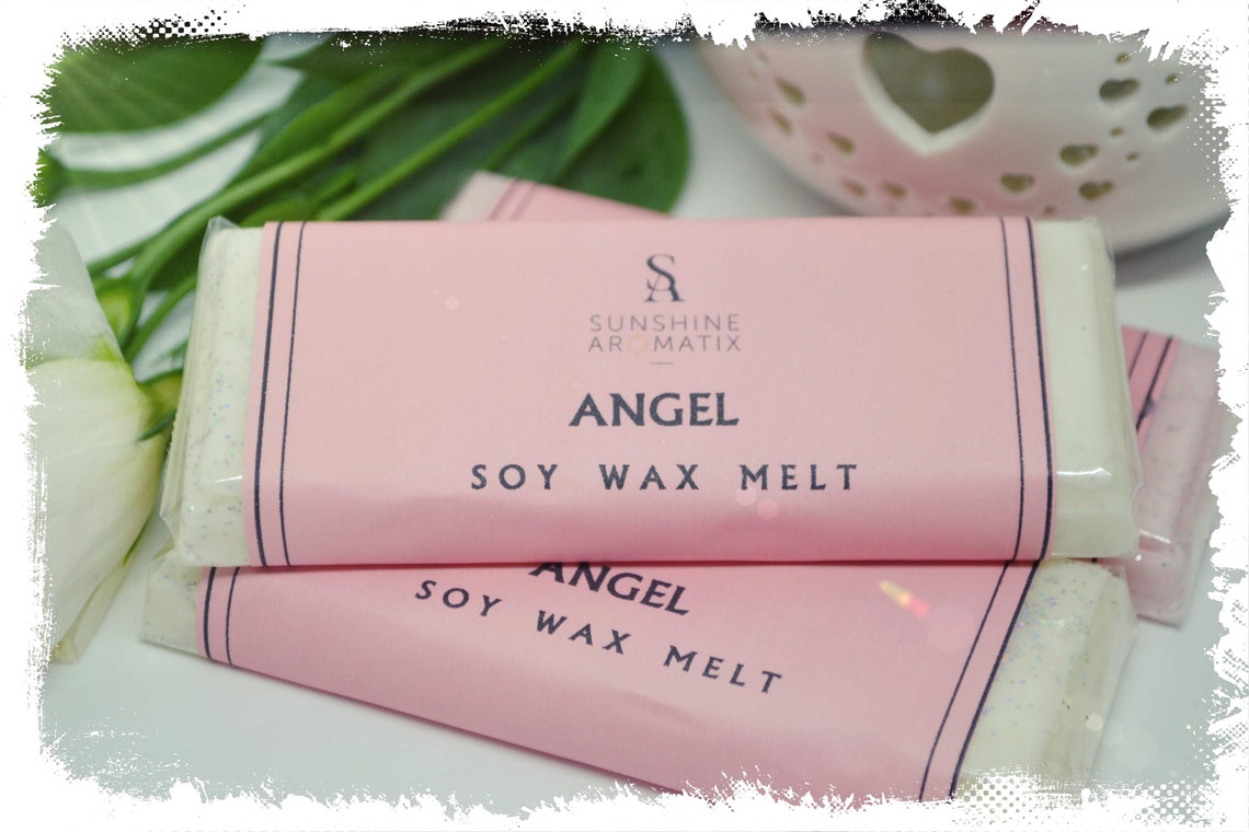 Soy wax melt angel fragrance snap bar strong wax melt Etsy