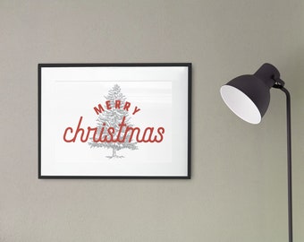 Feliz árbol de navidad Póster