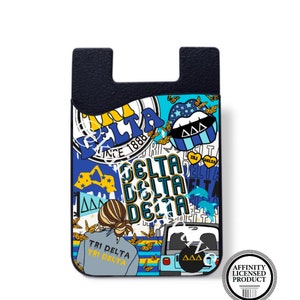 Cartera para teléfono de silicona Delta Delta Delta Sorority (¡para cualquier teléfono!) *Descuento por volumen*