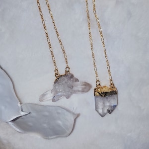 Crystal Necklace, Quartz Necklace, Quartz Cluster Necklace, Boho Necklace, Crystal Jewelry, Gemstone, Necklace, Jewelry