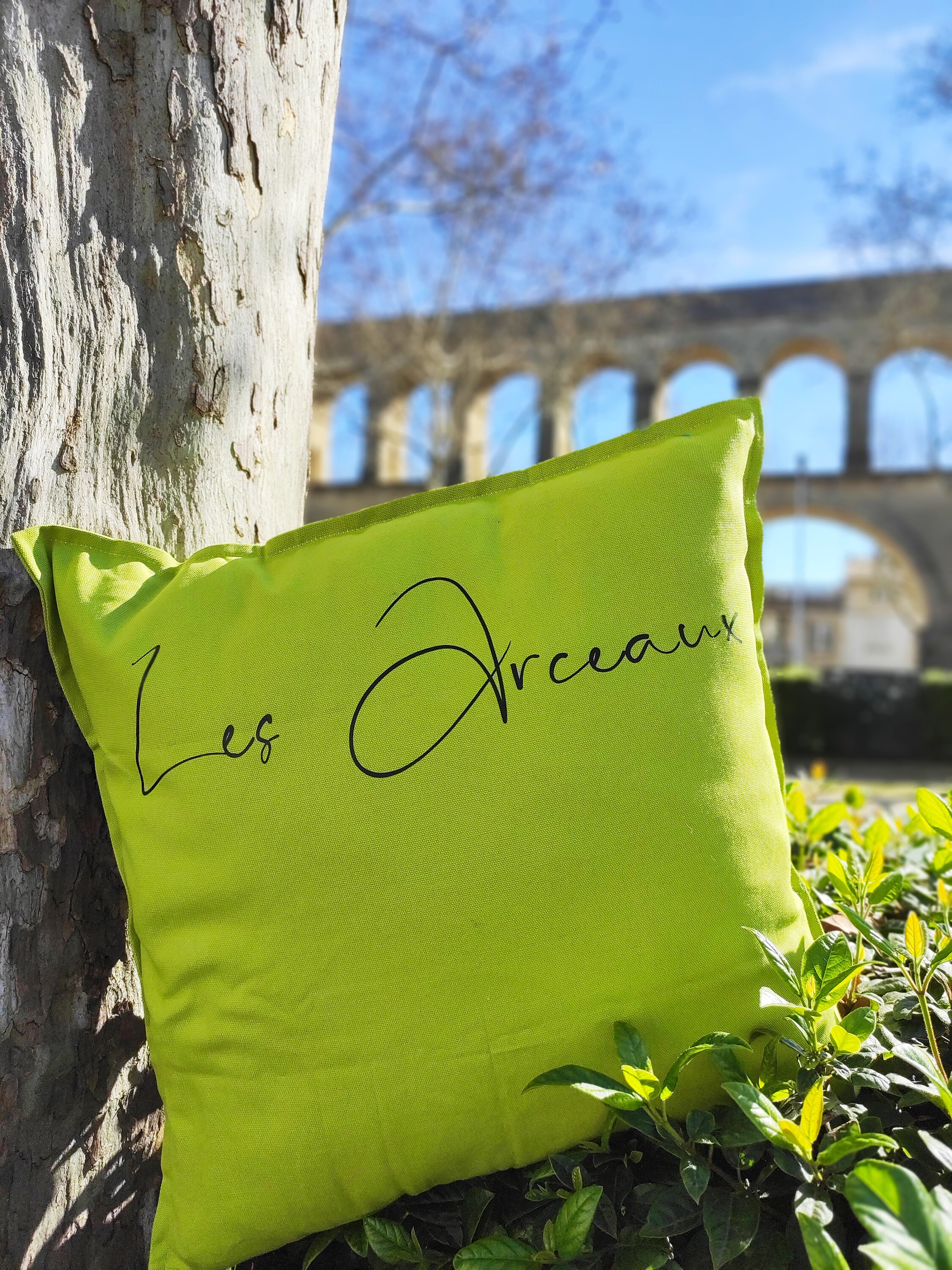 Housse de Coussin Décoratif en Coton, Montpellier Les Arceaux