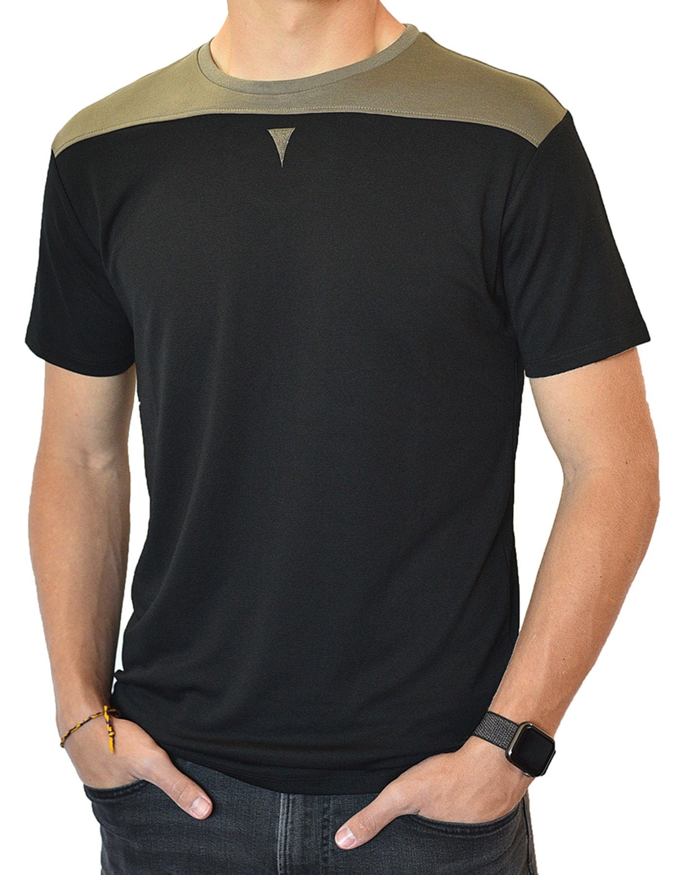 collar with crew neck