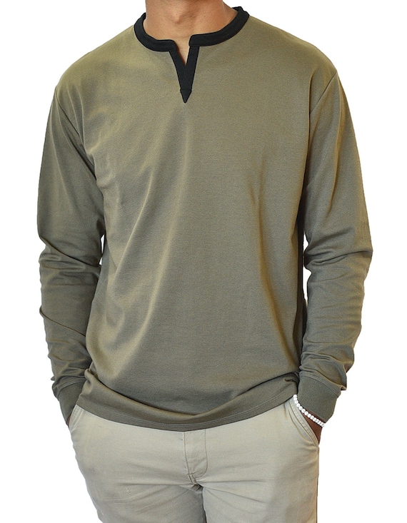 【YOURNUS】Earth Henley Neck Half Sleeve YOURNUS (ユアノス) - アースヘンリーネックハーフスリーブ