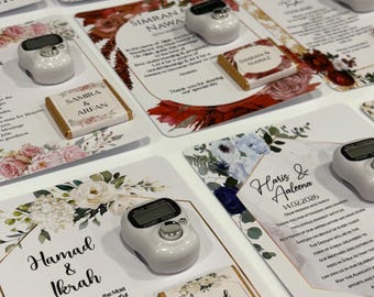 50 Luxury Milk Chocolate Wedding Favours with Tasbih
