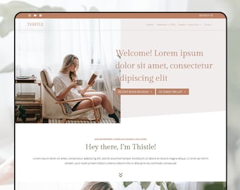 NEUES Boho WordPress Theme | WordPress Blog, Shop, Mode, Responsive Template | Kadence Kind Thema | Thistle