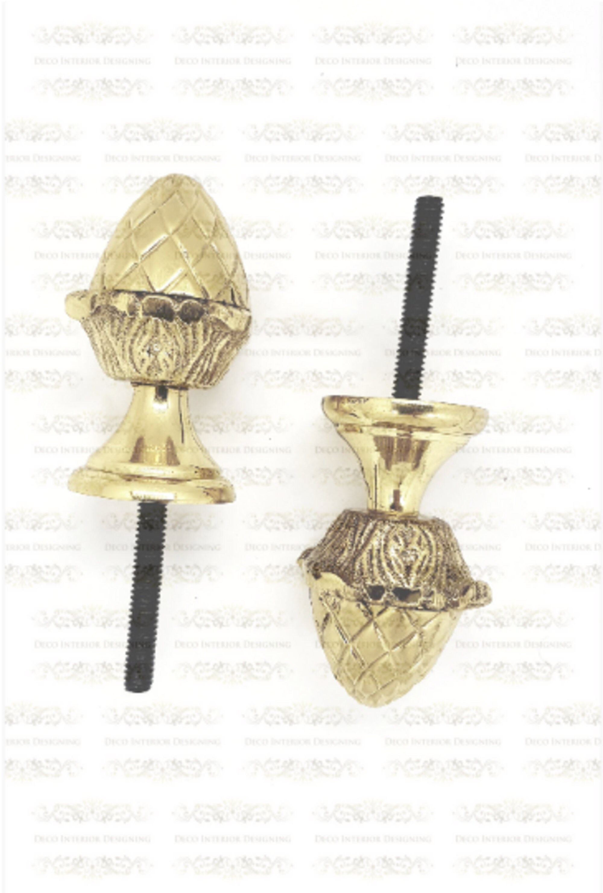 25mm Solid Brass Pineapple Finials Etsy