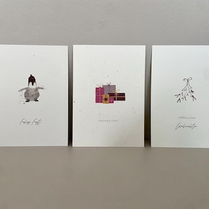 Set di cartoline di Natale, biglietti pieghevoli e cartoline per Natale, Buon Natale, biglietti di auguri per Natale