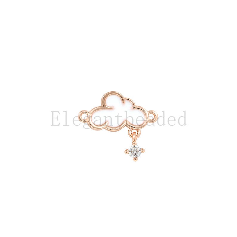 14.5x15.4mm cloud connector-cloud bracelet-cloud pendant-cute cloud-enamel cloud