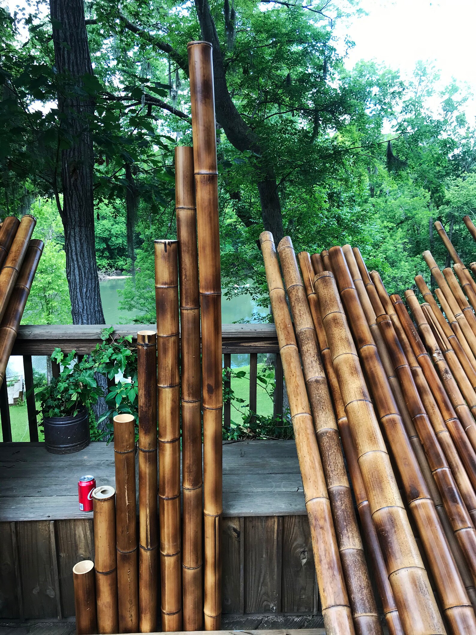 Bamboo Poles-Flamed Large-3.0 Diameter1.0 ft-7.0 ft | Etsy