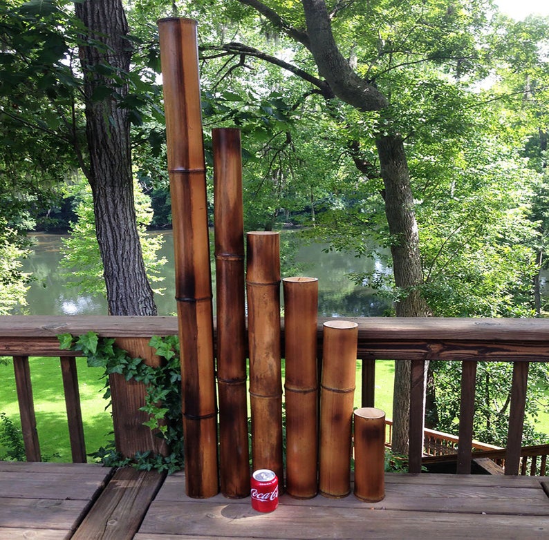 Bamboo Poles-Flamed Large-3.0 Diameter1.0 ft-7.0 ft | Etsy