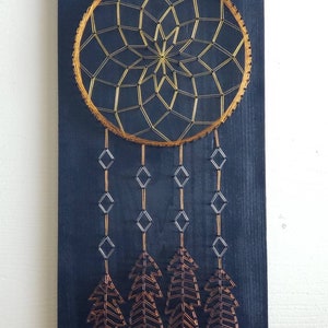 Dreamcatcher String Art Wall Hanging, Sacred Geometry Art, Gift for Her, Zen Wall Decor