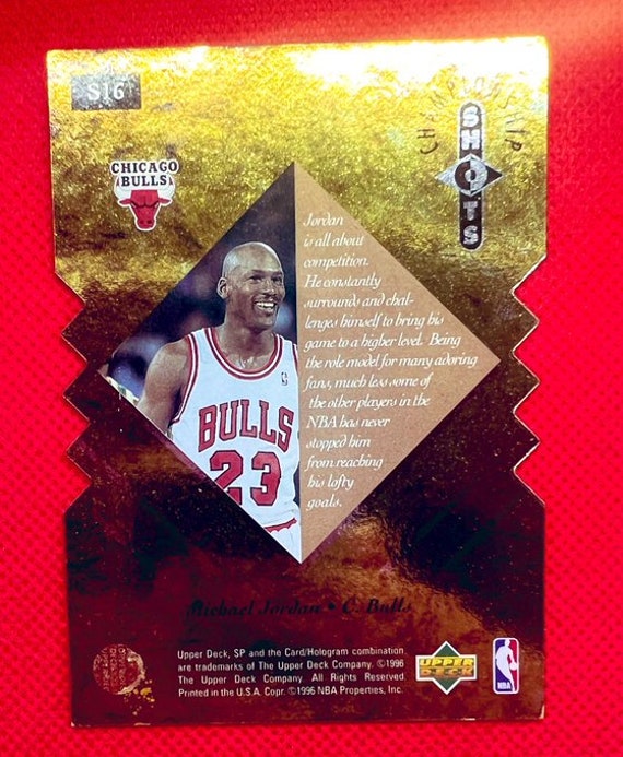 Michael Jordan 1996 Upper Deck Championship Shots NBA Card S16 - Etsy