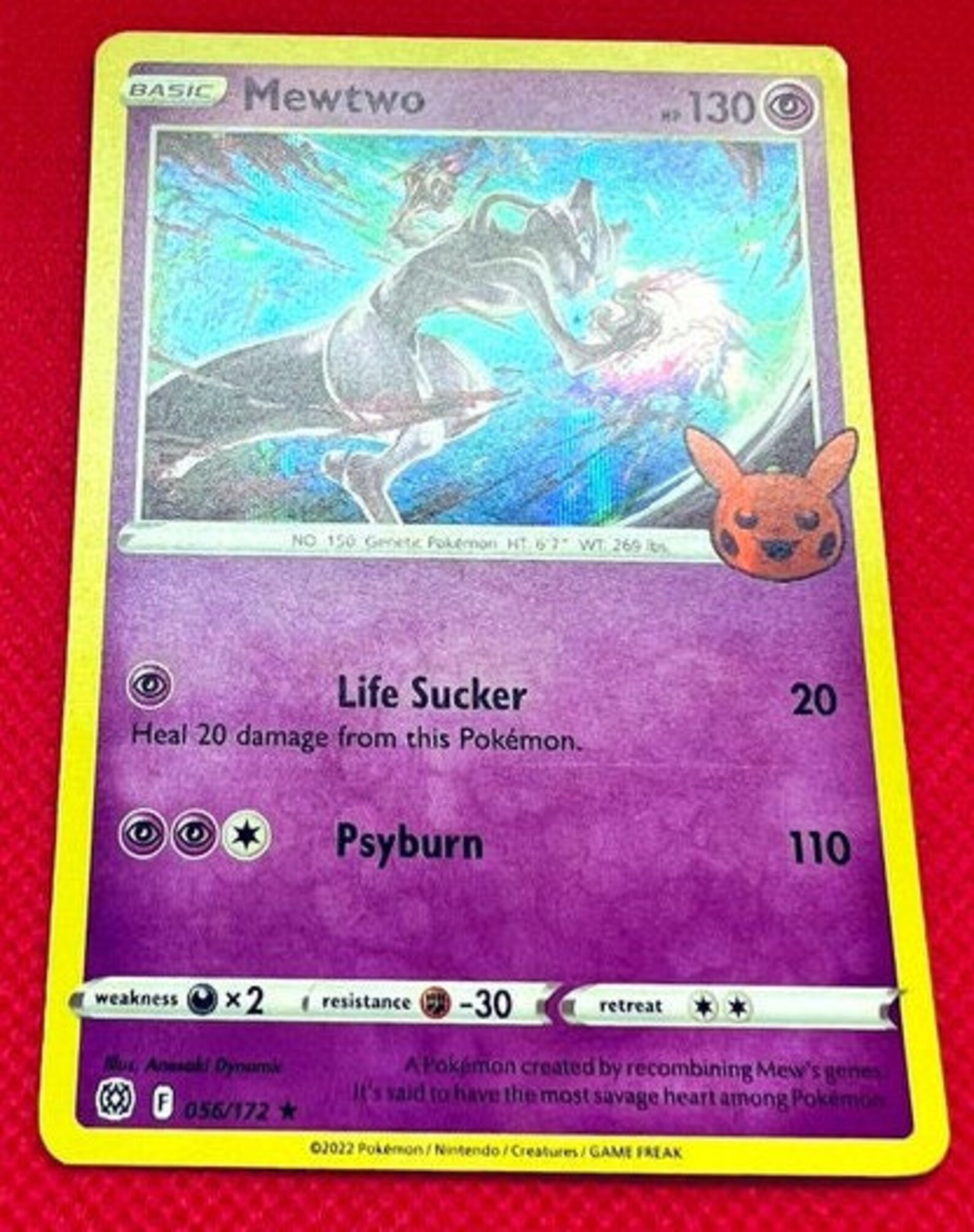 Mewtwo Holo Trick or Trade Pokemon Card 056/172 Etsy