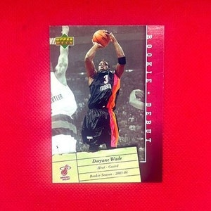 Dwyane Wade Rookie Debut Upper Deck NBA Basketball Card #48