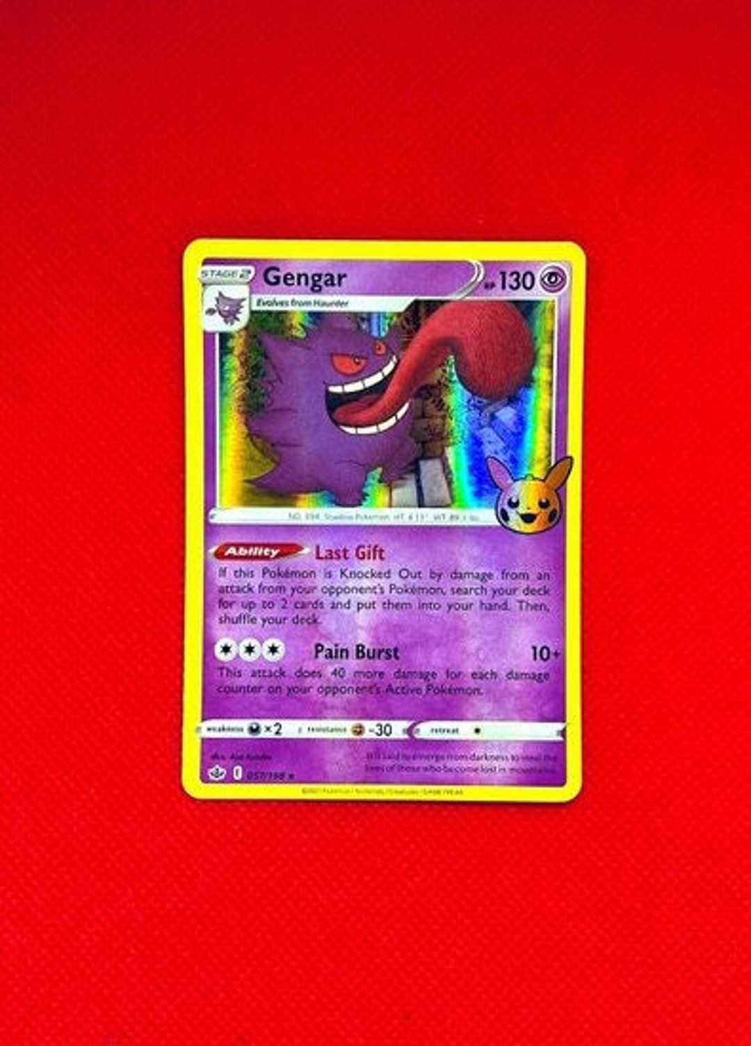 Gengar Holo Trick or Trade Pokemon Card 057/198 Etsy