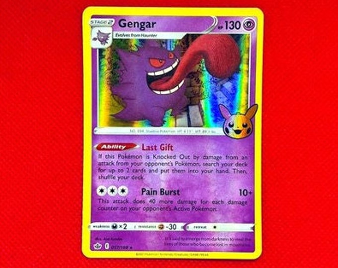 Gengar 057/198 Trick Or Trade Holo Promo Pokemon Card Nm 1 Gengar 057/198  Trick Or Trade Holo Promo Pokemon Card - Near Mint Condition Gengar 057/198  Trick Or Trade Booster Bundle
