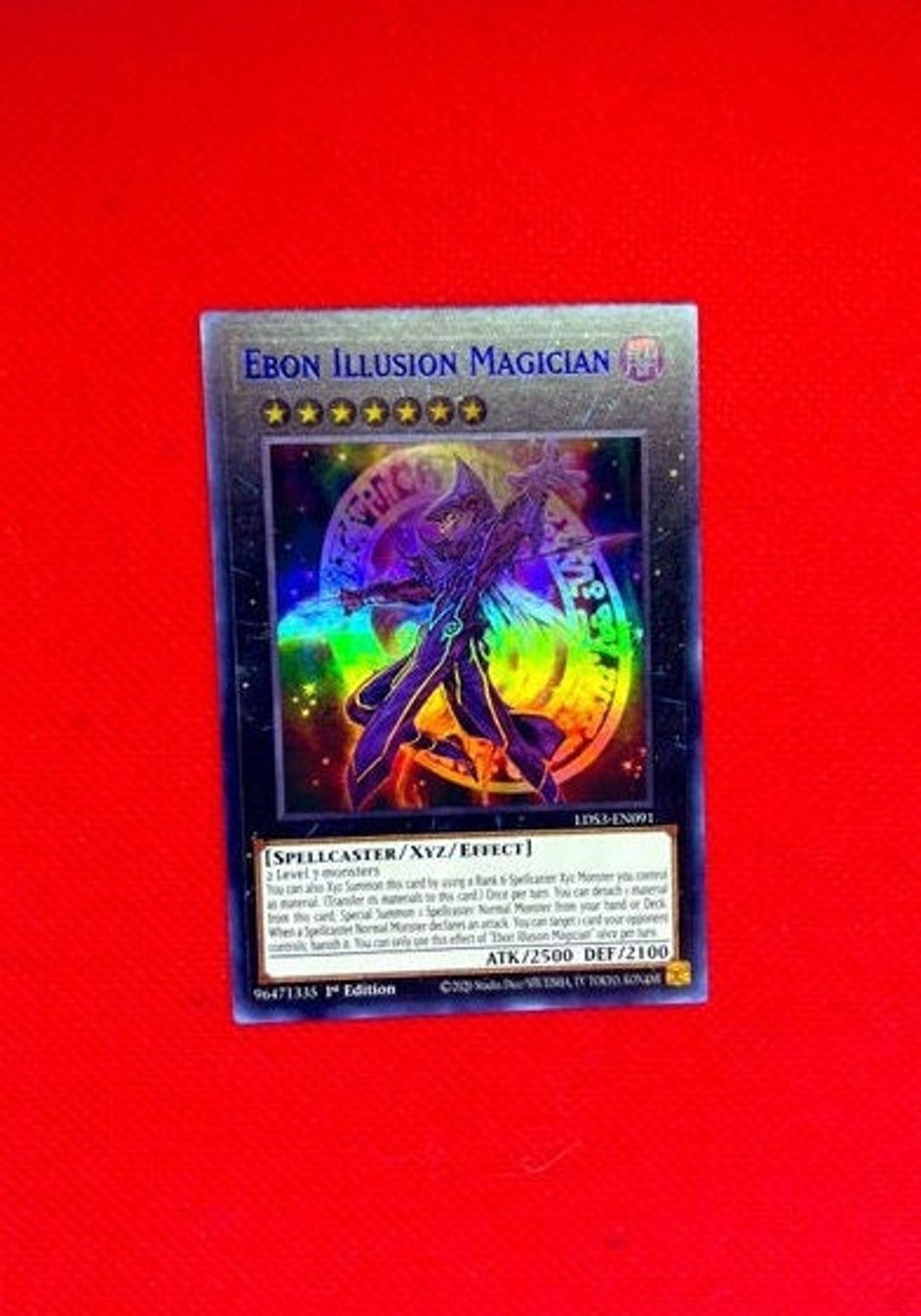 Yu-gi-oh Ebon Illusion Magician Legendary Duelist Season 3 - Etsy