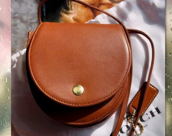 Vintage Coach Mini Horseshoe Belt Bag in British Tan 4857