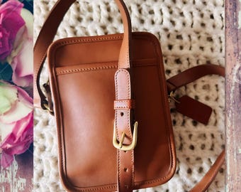 Vintage Coach Kit British Tan Camera Bag 9973