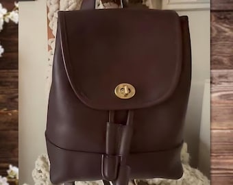 Vintage Coach Classic Backpack XL, 9943, in Black, Free US