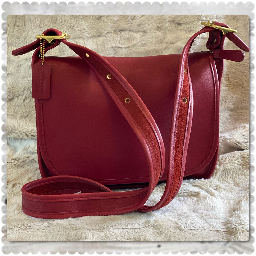 Vintage Coach PATRICIAS LEGACY Saddle Messenger Bag 9951 Etsy