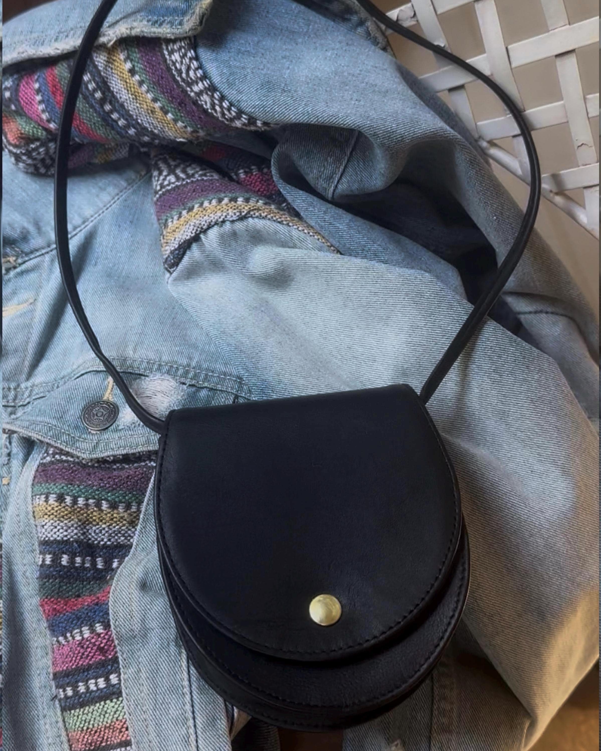 Vintage Coach Black Leather Mini Horseshoe Belt Bag 4857 - Etsy