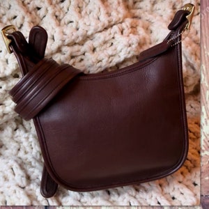 バッグ vintage coach leather shoulder bag 9950 Vintage Coach Shoulder Bag 9950 Brown Glove Tanned Leather