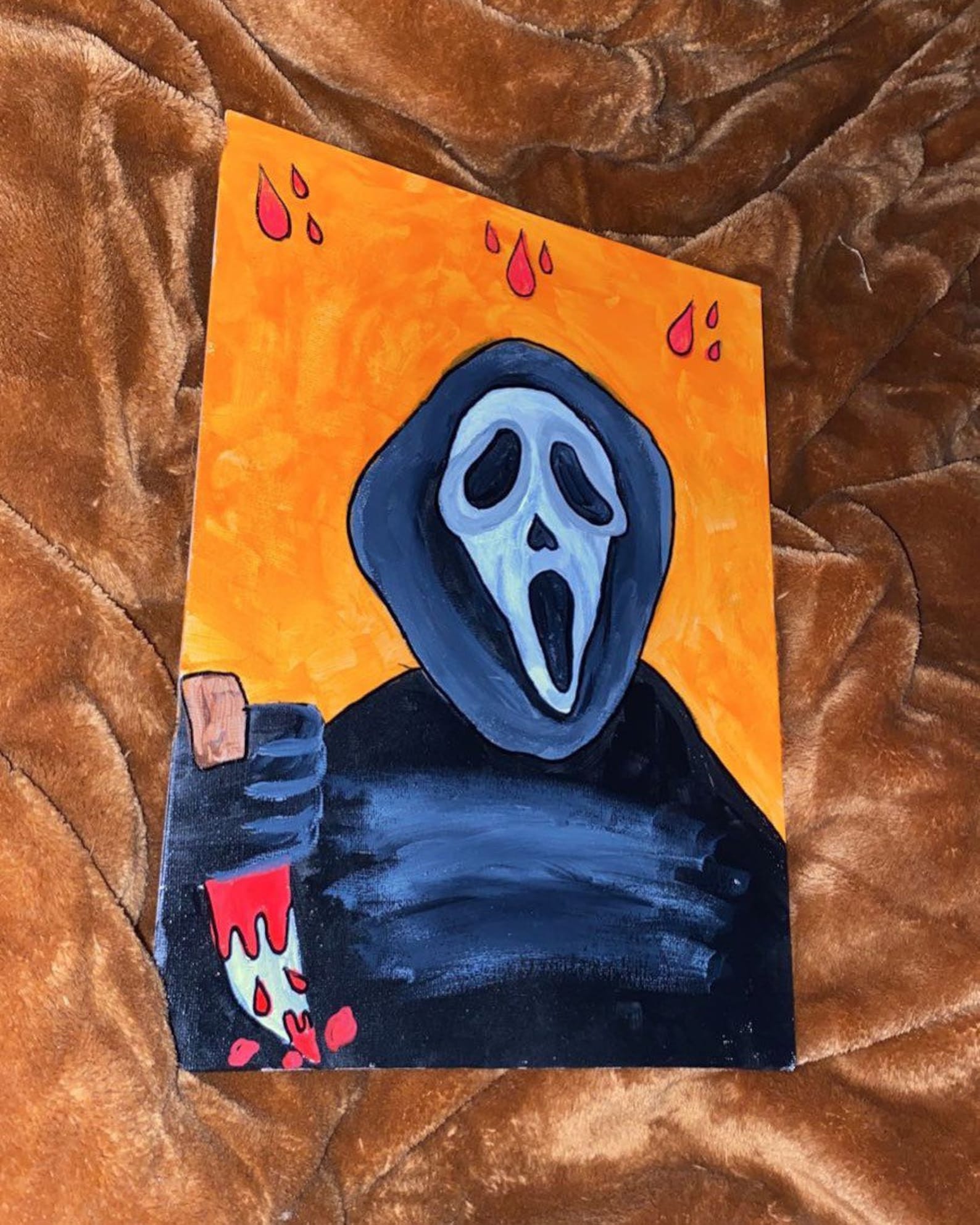 Scream Ghostface Horror Painting | Etsy