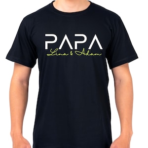 Personalized Dad T-shirt – Father&#39;s Day Gift with First Name – Men&#39;s Family Shirt, Birthday Gift T-shirt | Bella + Canvas 3001