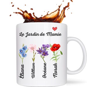 mug grandma&#39;s garden. personalized gift grandma. personalized mug grandma, personalized mug grandma, mug gift grandma. ceramic mug