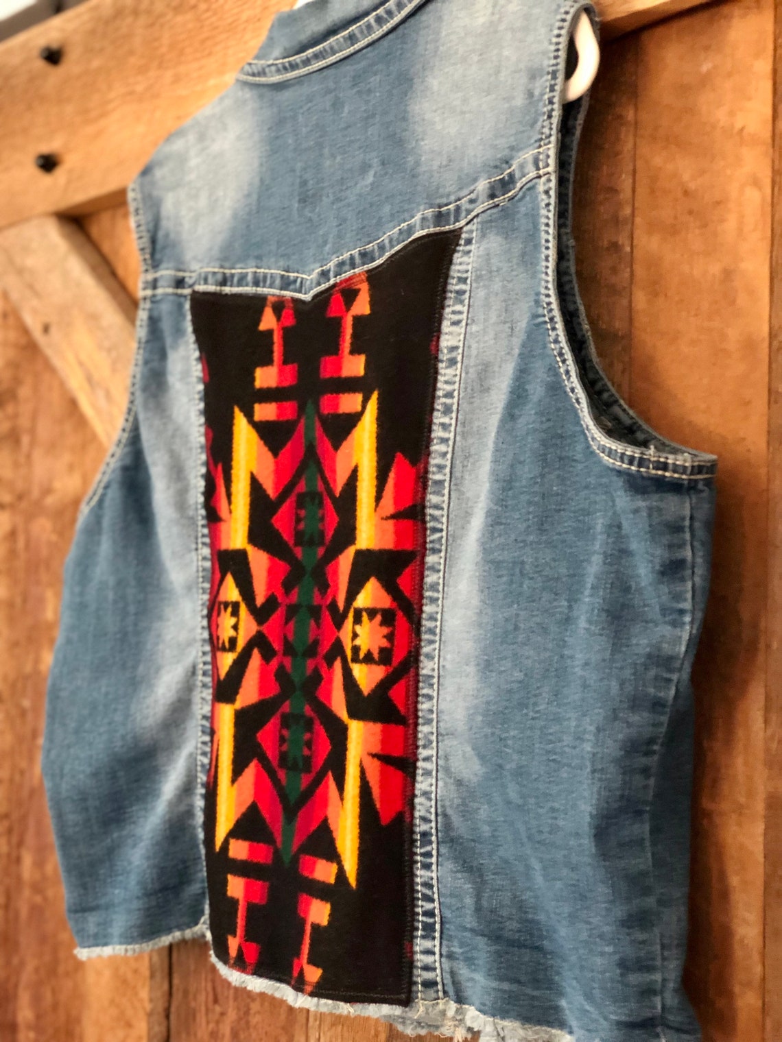 Pendleton Wool Vest Womens 3X Western Wear Custom Etsy